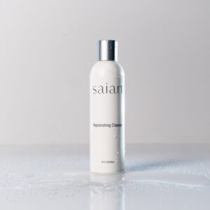 Saian bottle on canvas background